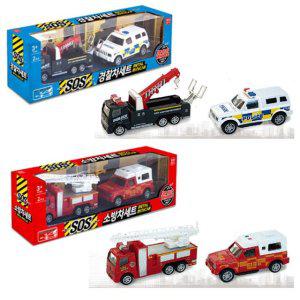 SOS 경찰차소방차세트 (2개1세트)