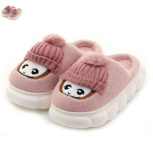 사무실슬리퍼 여름 건강 실내건강실내화 실내화 모자인형 털실내화 핑크 택1 거실화