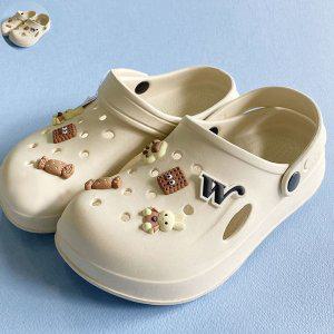 사무실슬리퍼 건강 실내건강실내화 여름샌들 키디 말랑 푹샌들 비치 슬리퍼 크림 택1