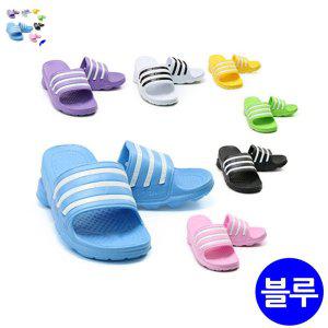 사무실슬리퍼 쪼리 여성 여름 건강 실내건강실내화 삼선 EVA 슬리퍼 블루 택1