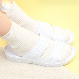 사무실슬리퍼 여름 건강 실내건강실내화 키높이 간호사화 간호화 요양보호사 화이트 택1