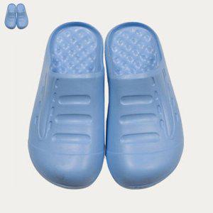 사무실슬리퍼 쪼리 여성 여름 건강 실내건강실내화 신우 EVA 심플 막힘욕실화 블루