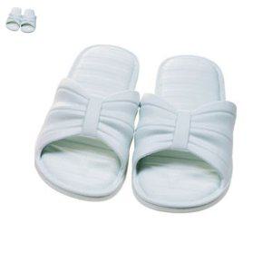 사무실슬리퍼 쪼리 여성 여름 건강 겨울 털 실내건강실내화 리본 슬리퍼 거실화 민트