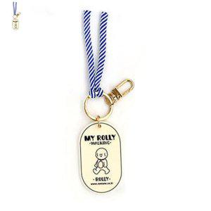 열쇠고리 스마트키케이스 자동차키홀더 가죽 자동차 아크릴 키링 롤리 아이보리