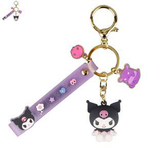 열쇠고리 스마트키케이스 자동차키홀더 가죽 자동차 인형키링 쿠로미 피규어 키링