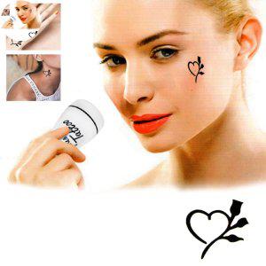 타투스티커 두피문 커버스티커 할로윈문신 지우기 문신 타투 스탬프 라지형 L1 장미하트