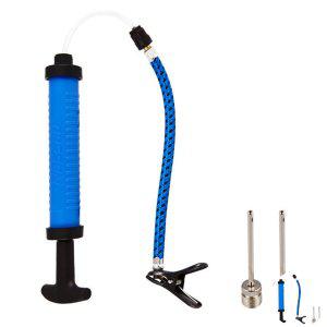 공기주입기 주입기 미니 캠핑에어펌프 축구공바람 농구공바람넣기 에어펌프 양방향 다용도용 블루