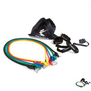 턱걸이밴드 헬스 요가 운동 힙 근력 튜빙 루프 스트레칭 멀티 튜빙세트 5줄 저항 밴드