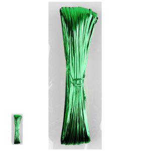 리본끈 공단 인쇄 자수 예쁜 색동공예철사 5000 빵끈 초록 선물포장