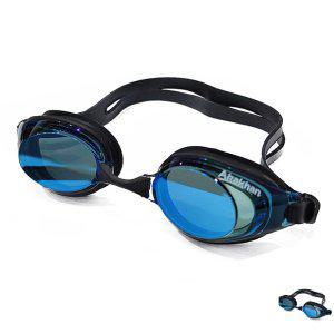 수영수경 물안경 아동 노패킹 미러 안티포그 후그 성인용 키즈 도수수경 1501 블랙블루