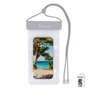 핸드폰방수팩 힙색 수영 수영장 바다 워터파크 방수팩 심플 그레이 케이스 핸드폰 스마트폰