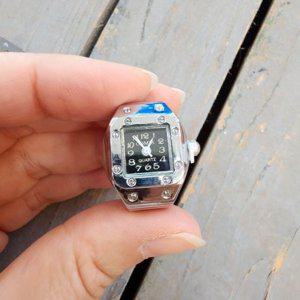 시계반지 남녀 유니크 반지 우정반지 사각반지 악세사