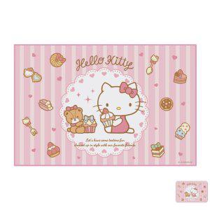 돗자리매트 감성 캠핑 대나무 피크닉용품 1인용 돗자리 휴대용 매트 헬로키티 간식타임