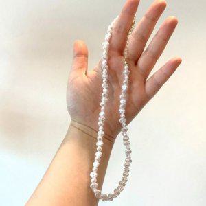 장식 밥풀진주 못난이 주얼리 행사용 악세사리 목걸이