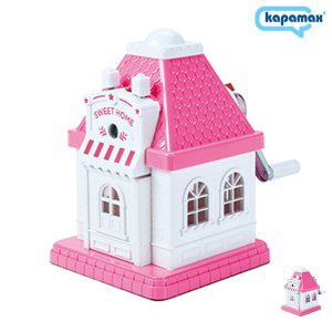 자동연필깎이 전동 수동 회전 듀얼 휴대용 색 두꺼운 미니 월드카파 카파맥스 연필깎이 핑크