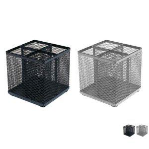 데스크연필꽂이 펜접시 수제 펜거치대 자석펜꽂이 사무용 학생용4분할 메탈 펜꽂이 랜덤1개