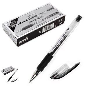 각인 고급볼펜 선물 필기구 판촉물 유니볼 볼펜 0.28mm 10개입 1박스 블랙