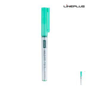 노랑형광펜 수업용 공부용 필기용 암기펜 노크식 파스텔 마일드핏 리퀴드 형광펜 12개입 그린