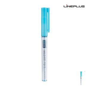 노랑형광펜 수업용 공부용 필기용 암기펜 노크식 파스텔 마일드핏 리퀴드 형광펜 12개입 블루