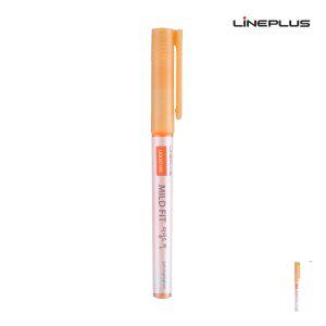 노랑형광펜 수업 공부용 필기용 암기펜 노크식 파스텔 마일드핏 리퀴드 형광펜 12개입 오렌지