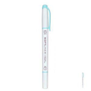 노랑형광펜 수업 공부 필기용 암기펜 형광펜 소프트라이너 민트 12개입 문구 사무용품 학용품