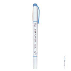 노랑형광펜 수업 공부 필기용 암기펜 형광펜 소프트라이너 블루 12개입 문구 사무용품 학용품