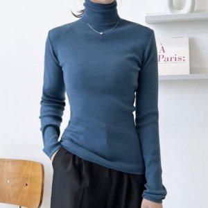 티 하프넥니트 니트목티 목티 여성용 반 니트