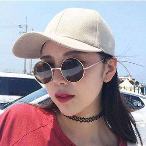 남성 패션 금테 남녀공용 미러 썬글라스 동글