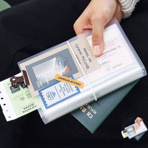 미니앨범 포토카드 포켓식 대형포토북 사진정리스토리지 티켓북 56포켓 스티커 4장 화이트