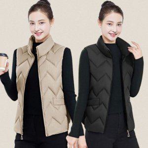 작업 경량구스패딩 여자조끼 여성경량패딩 경량