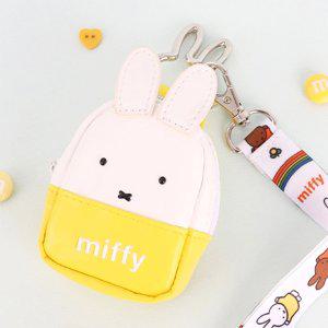 미피 이어폰 목걸이 파우치-화이트