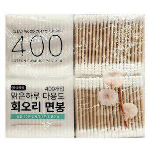 넉넉하게 사용하세요 대용량 회오리면봉 4P 100입 4봉