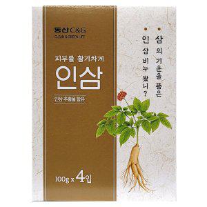 씻는 순간 피부에 전해지는 은은한 인삼비누 100g 4입