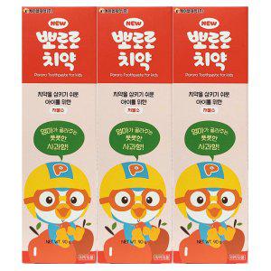 상큼한 사과향 삼켜도 괜찮은 안심 아이치약 90g 3입