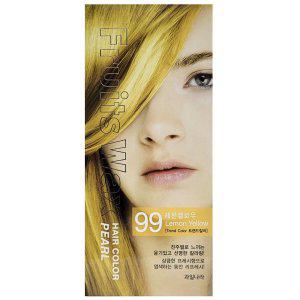 진주가루 과일추출물 빛나는컬러 헤어염색 레몬옐로우