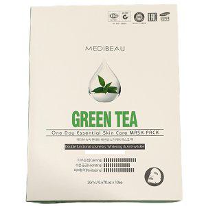 하루의 피로를 씻어내는 수분보충 녹차 마스크팩 10입