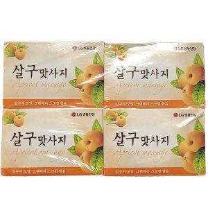 살구씨 오일 크랜베리 스크럽 매끈한 비누 100g 4입