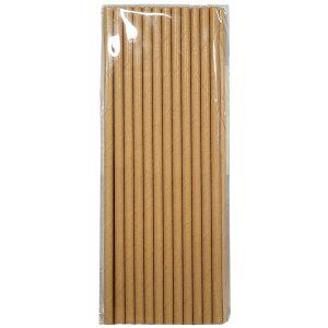 지구를 위한 작은 실천 종이빨대 25입 10봉 브라운