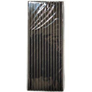 지구를 위한 작은 실천 종이빨대 25입 10봉 블랙