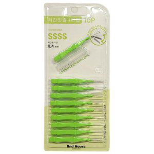 임플란트 치이사이 이물질 치간칫솔 10P SSSS 0.4mm