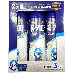 뿌린 즉시 빠른 살충 모기 에어졸 500ml 3입 향 제로
