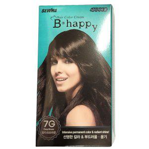 새치커버용 간편한 셀프 크림 염색약 7G 딥다크브라운
