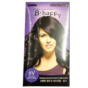 새치커버용 간편한 셀프 크림 염색약 6V 블루바이올렛