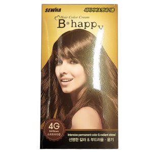 새치커버 멋내기 간편한 셀프 염색약 4G 소프트브라운