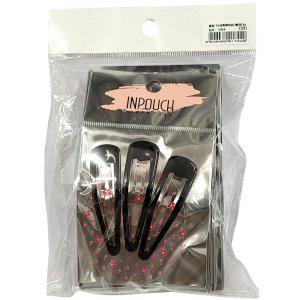 정갈한 블랙컬러 심플한 에폭 헤어똑딱핀 블랙 3P 5봉