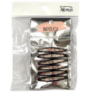 세련된 블랙컬러 에폭 헤어똑딱핀 블랙 6P 5봉