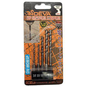 타공 작업시 우수한 성능발휘 콘크리트 드릴비트 5P