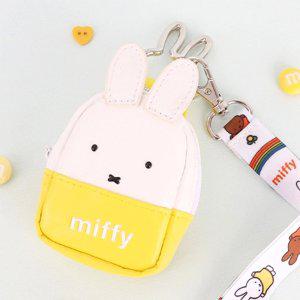 미피 이어폰 목걸이 파우치-화이트