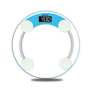 디지털 블루 몸무게저울 원형 누드 체중계