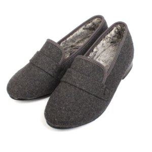 여성용 겨울구두 안감 인조퍼 모직구두 직장인 구두